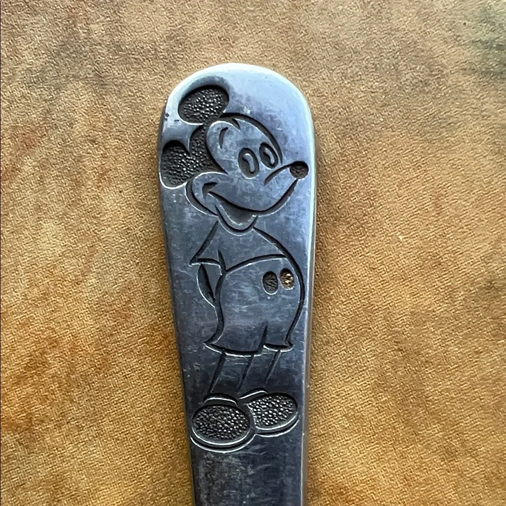 Vintage Disney Mickey Mouse Silver Cutlery Set - Picture 7 of 7